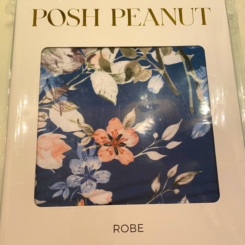Posh Peanut Blue rose Women’s robe